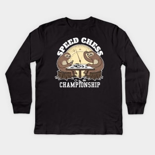 Speed Chess Championship Kids Long Sleeve T-Shirt